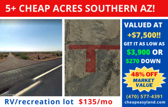 Settle in Southern AZ! 5.4 AC for what price?