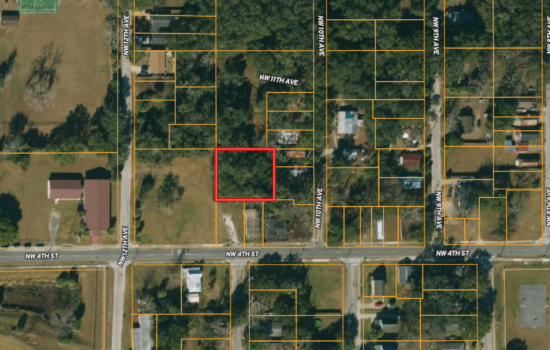 0.3 Acre Lot downtown Ocala, FL! Recent survey, easement access. Zoned for single family, duplex, or manufactured home.